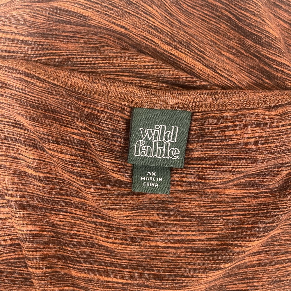 Wild Fable Cropped Copper Heathered Camisole Tank | Sz 3x - Picture 3 of 4